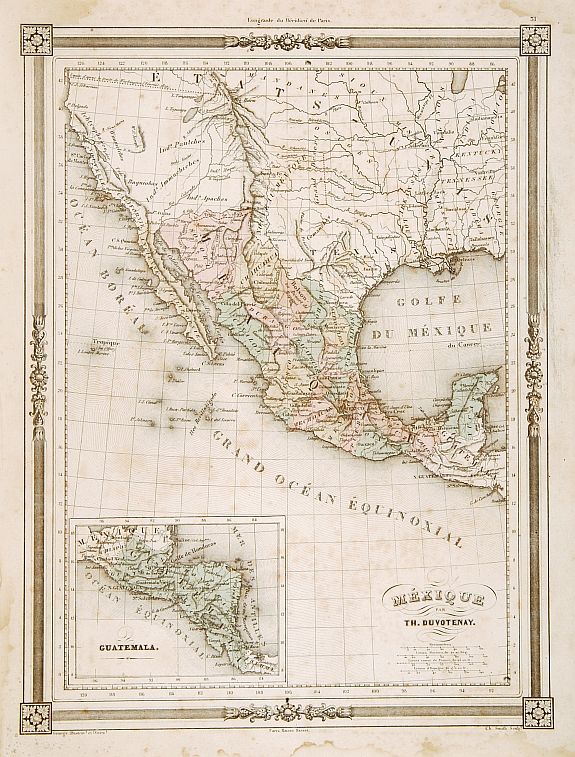 BASSET, Mécique.., antique map, old maps