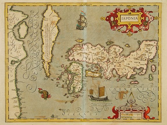 MERCATOR,G.,  Japonia., antique map, old maps