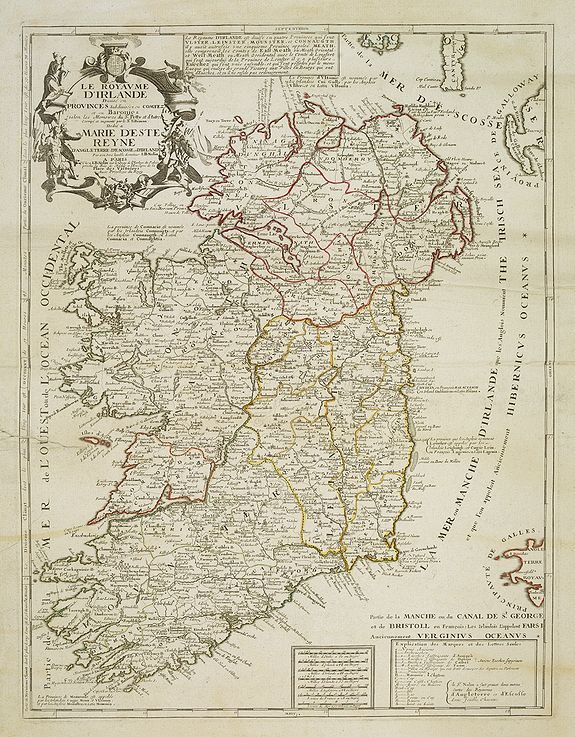 NOLIN, J.B., Le Royaume d'Irlande …, antique map, old maps