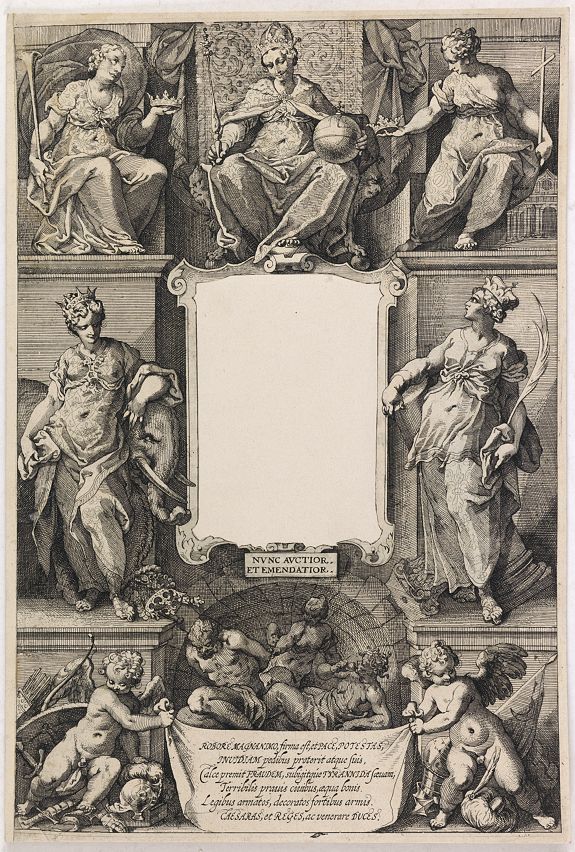 ALBRIZZI, A., (Title page) Principum Christianorum Stemmata., antique map, old maps