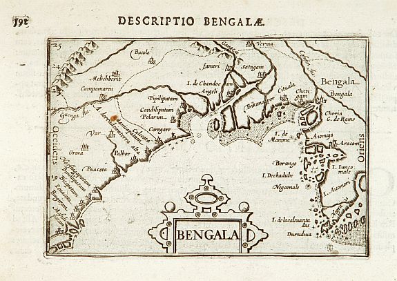 BERTIUS, P., Bengala., antique map, old maps