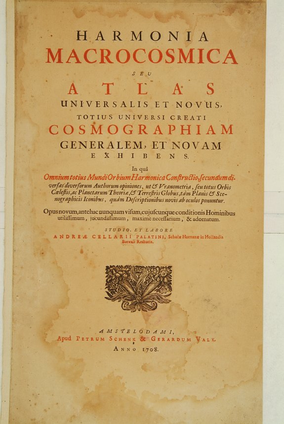 SCHENK,P. & VALK,G.,  [Titlepage] Harmonia Macrocosmica seu atlas.., antique map, old maps