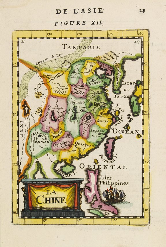 MALLET,A.M., La Chine, antique map, old maps