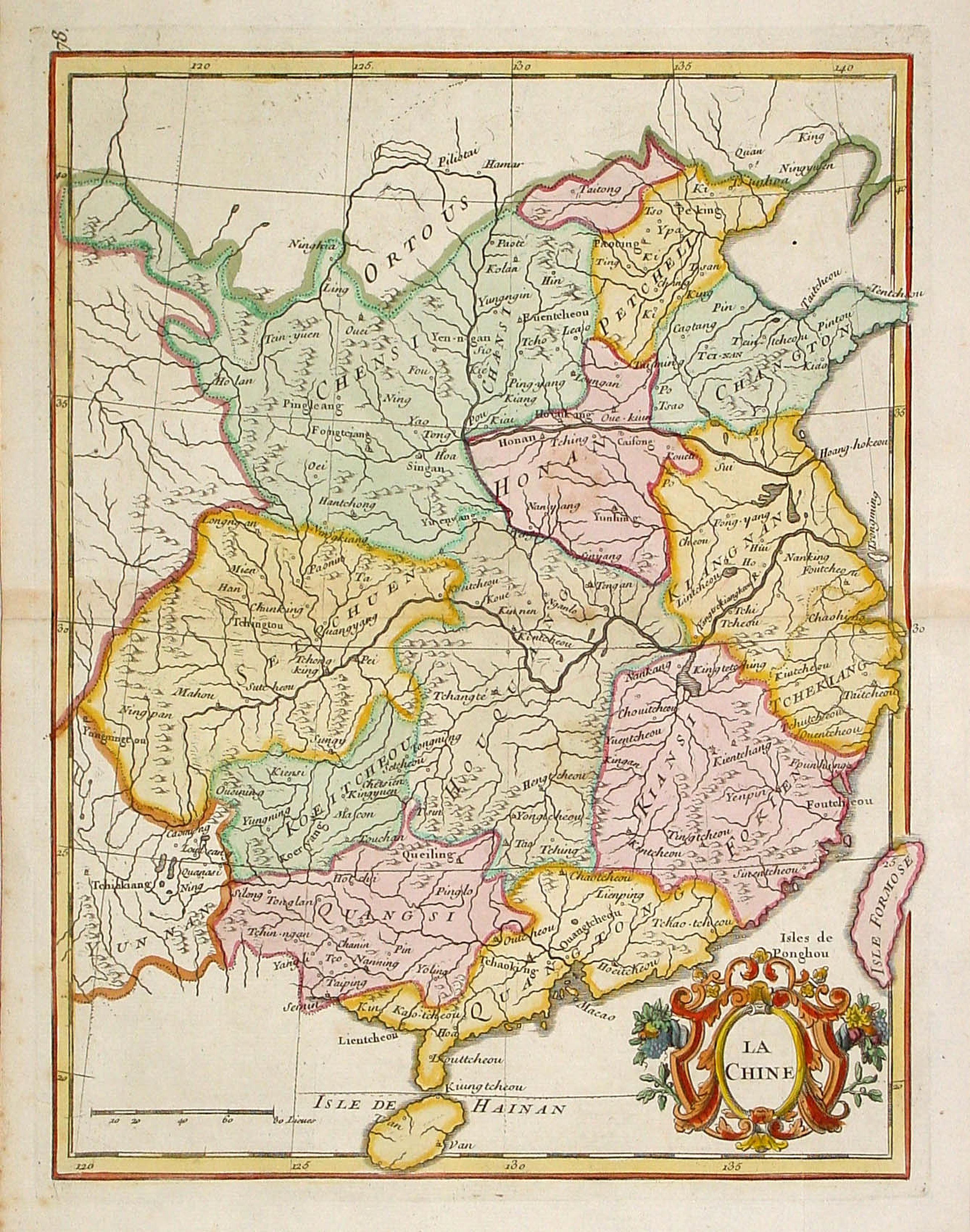 LE ROUGE, G.L., La Chine., antique map, old maps