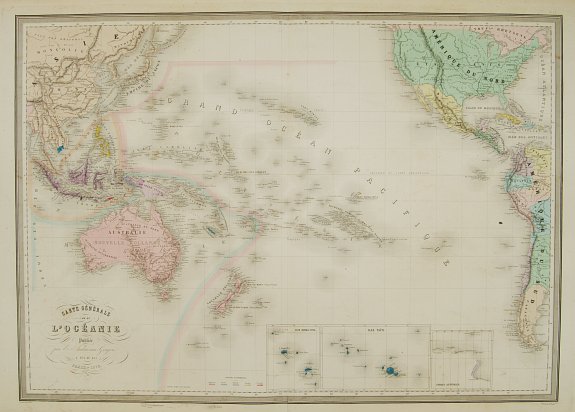 ANDRIVEAU-GOUJON,J., Carte génénale de l'Océanie .., antique map, old maps