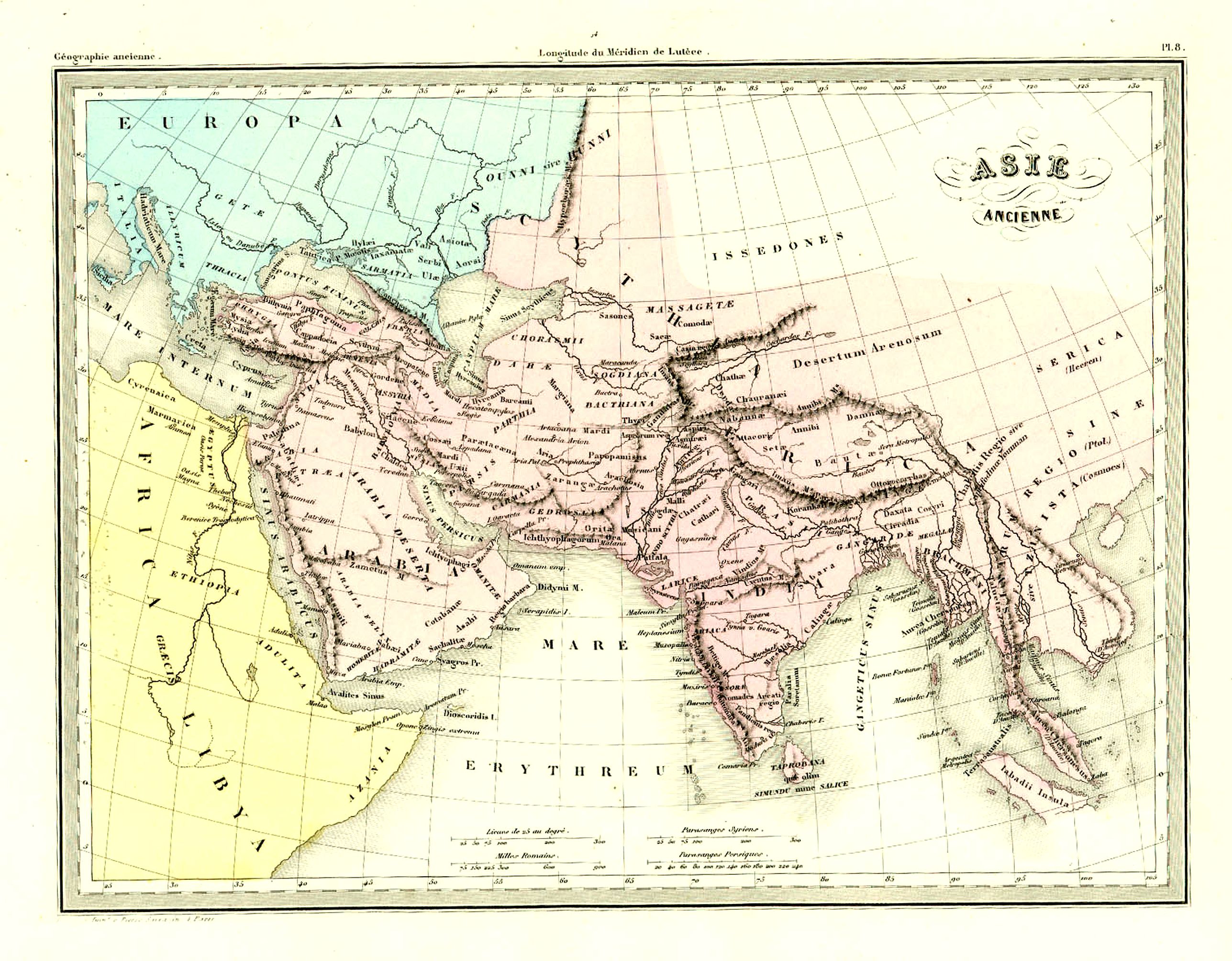 GARNIER FRÉRES, Asie ancienne., antique map, old maps