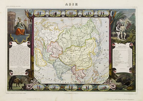 LEVASSEUR,P., Asie., antique map, old maps