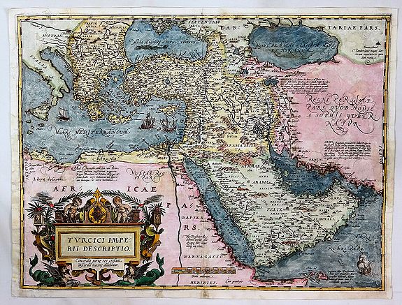 ORTELIUS, A., Turcici Imperii Descriptio., antique map, old maps