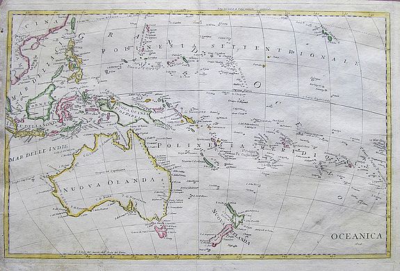 UNKNOWN., Oceanica 1828., antique map, old maps