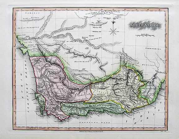 NEELE, S. & G., South Africa., antique map, old maps