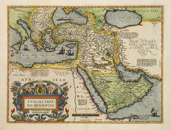 ORTELIUS, A., Turcici Imperii Descriptio., antique map, old maps