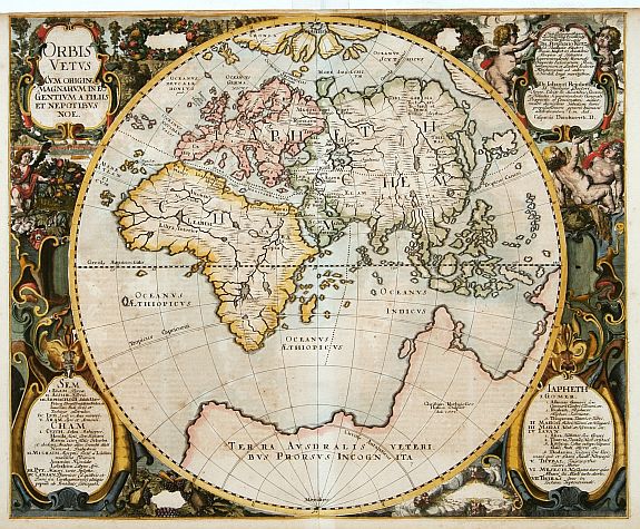 DANCKWERTH,C., Orbis Veteribus cum origine magnarum.., antique map, old maps