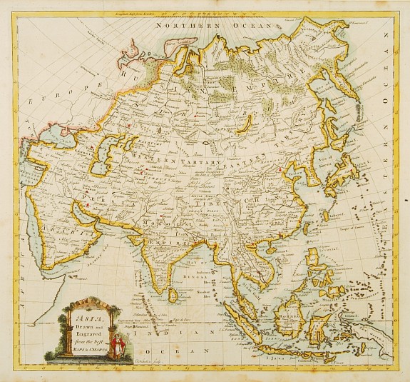 KITCHIN,Th., Asia drawn and engraved from the best maps & chart., antique map, old maps