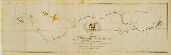 PIKE,Z.M., Map of the Mississippi River from its source to the mouth of the Missouri.., antique map, old maps