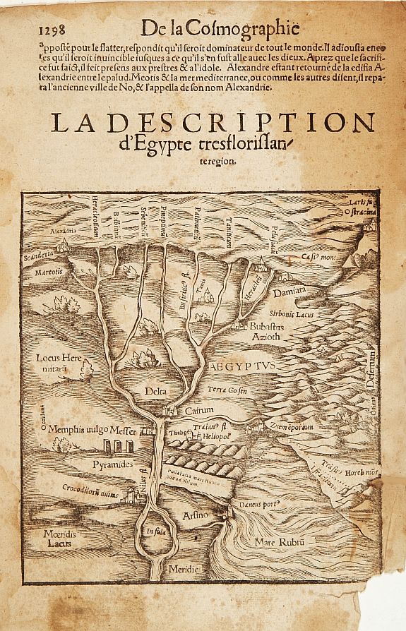 M�NSTER,S.,  [Egypt], antique map, old maps