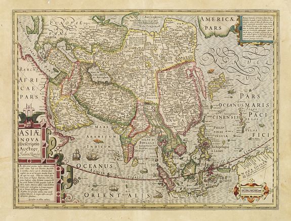 MERCATOR, G./ HONDIUS, J., Asiae Nova Descriptio.., antique map, old maps