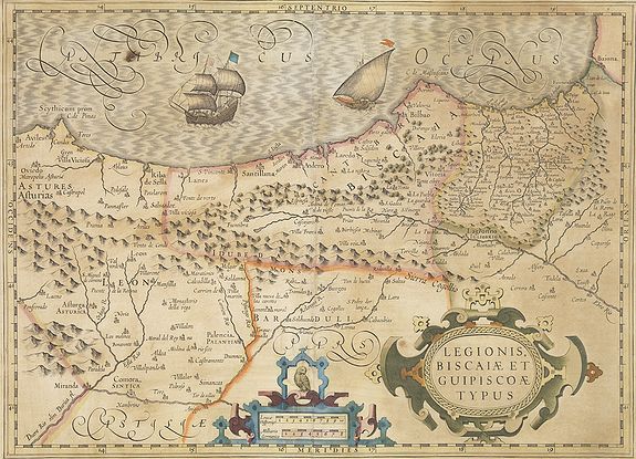 MERCATOR, G. / HONDIUS, J.,  Legionis, Biscaiae et Guipiscoae Typus., antique map, old maps