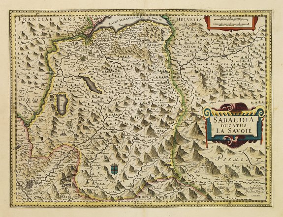 MERCATOR,G./ HONDIUS,J.,  Sabaudia ducatus La Savoie., antique map, old maps