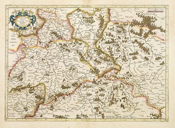 MERCATOR,G./ HONDIUS,J.,  Saxonia Superioris Lusatiae.., antique map, old maps