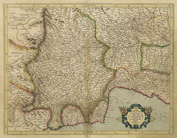 MERCATOR, G. / HONDIUS, J.,  Pedemontana Regio cum Genvensium Territorio.., antique map, old maps