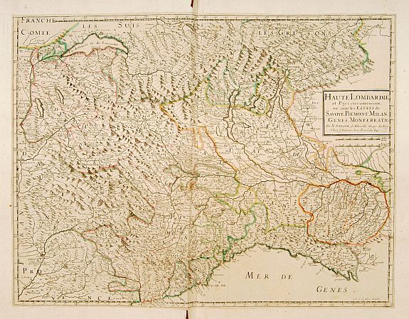 SANSON,N./ MARIETTE,P.,  Haute Lombardie et Pays circomvoisins.., antique map, old maps