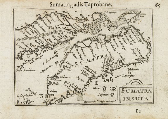 LANGENES, B.,  Sumatra., antique map, old maps