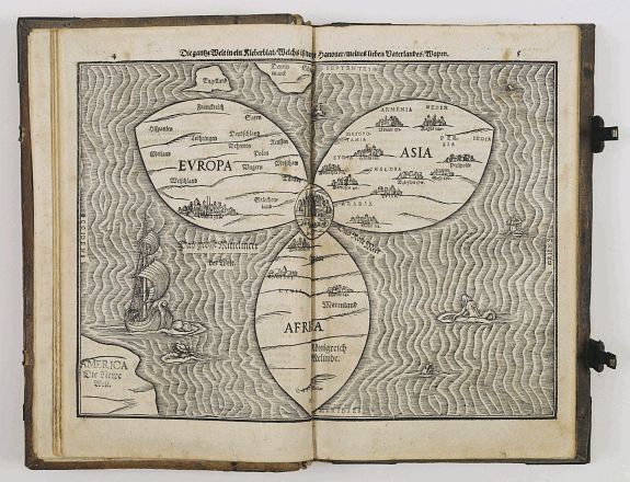 BÜNTING, H., Itinerarium sacrae scripturae. . ., antique map, old maps
