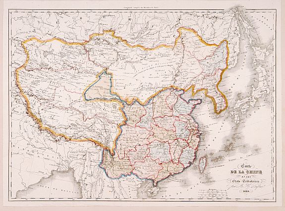 DUFOUR, A.H., Carte de la Chine., antique map, old maps