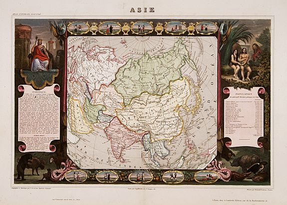 , Asia., antique map, old maps