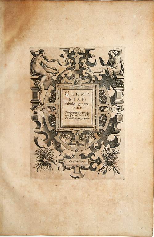 MERCATOR,G., Title page : Germaniae Tabule Geographicae.., antique map, old maps