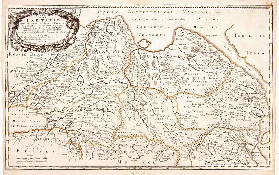 SANSON,N./ MARRIET,P., Description de la Tartarie.., antique map, old maps
