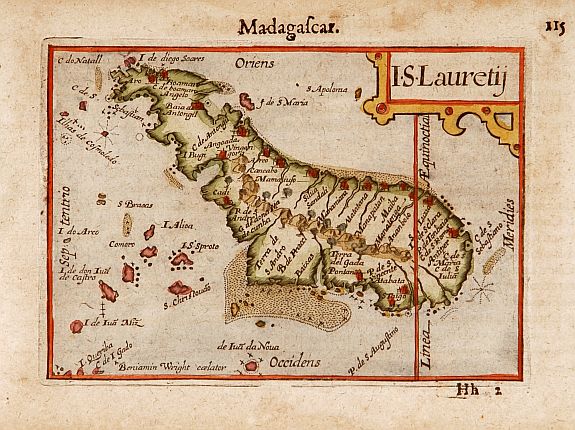 BERTUS, P., I. S. Lauretij., antique map, old maps