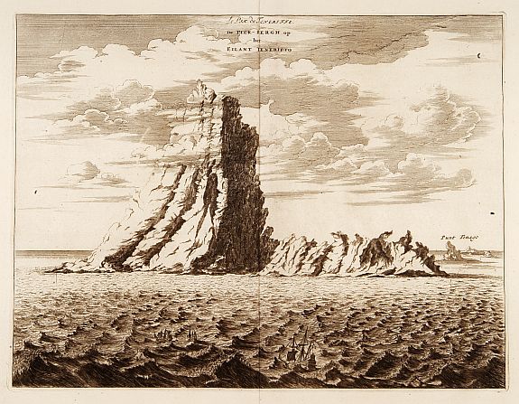 DAPPER,O., Le pik de Teneriffe.., antique map, old maps