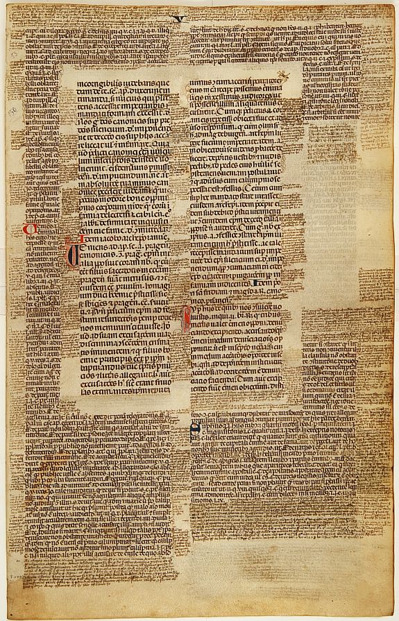 ANONYMOUS, Decretals of Gregorius IX, antique map, old maps