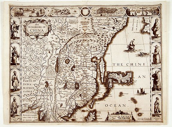 SPEED,J., The kingdome of China.., antique map, old maps