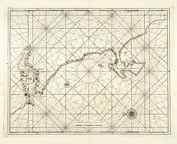 VALENTIJN,F., No title: Baya de Saldanha/ Cabo de Boa Esperanca., antique map, old maps