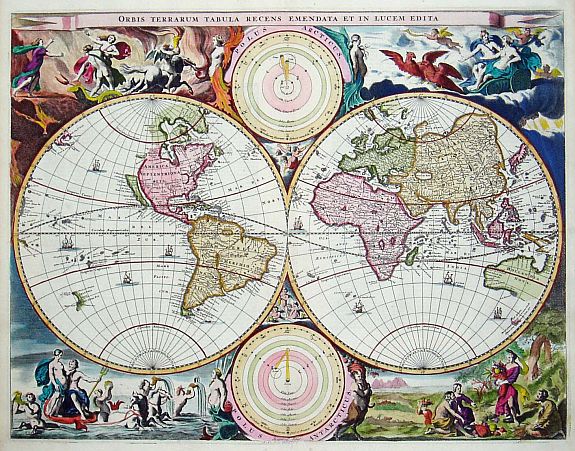 STOOPENDAAL,B., Orbis Terrarum Tabula.., antique map, old maps