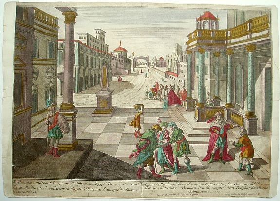 PROBST,G.B., Madianitae .. Potiphari in Aegypto.., antique map, old maps