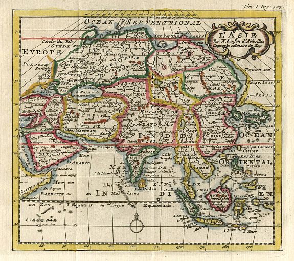 SANSON,N., L' Asie., antique map, old maps