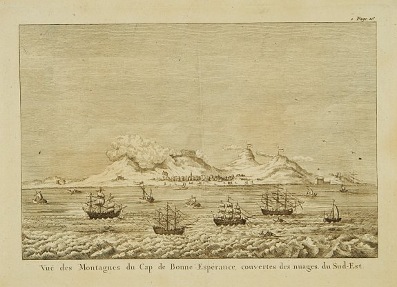 ANONYMOUS, Vue des montagnes du Cap de Bonne-Espérance. . ., antique map, old maps
