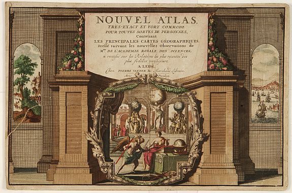 VAN DER AA, P., Title page : Nouvel Atlas, antique map, old maps