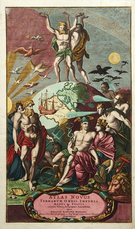 HOMANN, J.B., [Titlepage]  Atlas Novus Terrarum orbis Imperia.., antique map, old maps