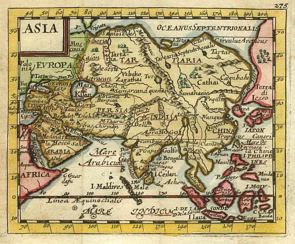 DUVAL,P., Asia., antique map, old maps