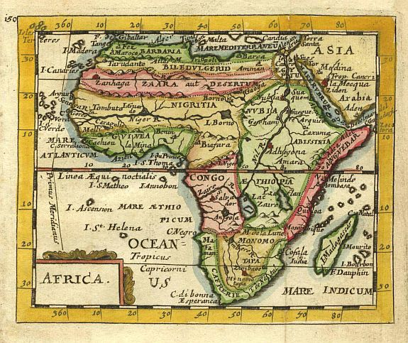 DUVAL,P., Africa., antique map, old maps