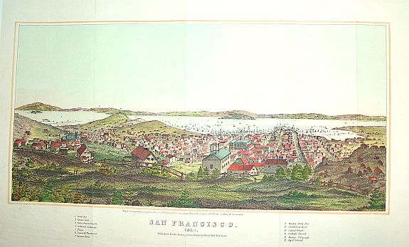BILL,H., San Francisco, antique map, old maps