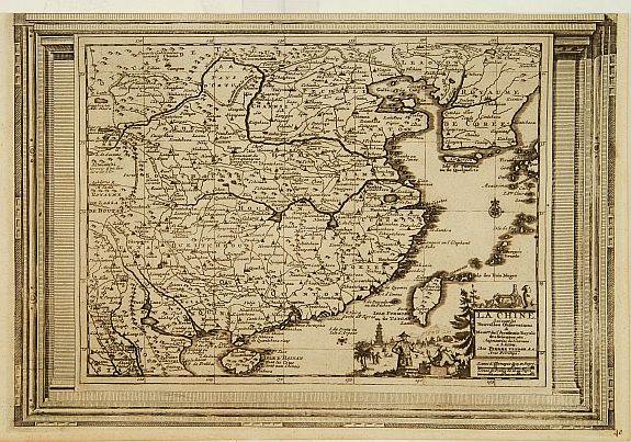 AA,P.v.d., La Chine, suivant les nouvelles observations.., antique map, old maps