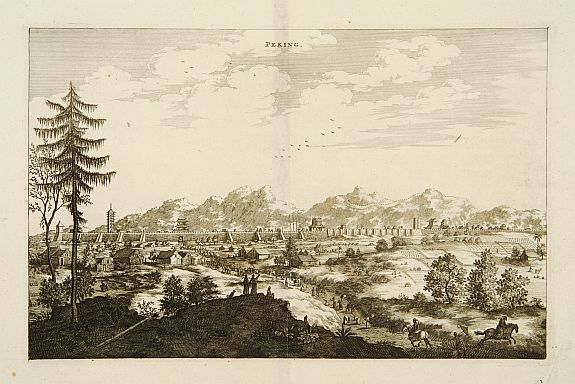 MEURS, J., Peking., antique map, old maps