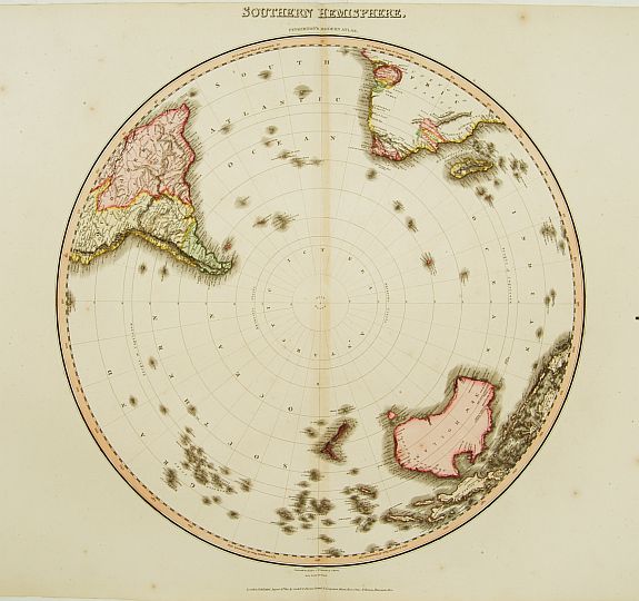 PINKERTON,J., Southern Hemisphere., antique map, old maps