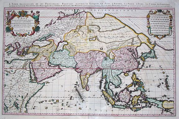JAILLOT, A.-H., L?Asie, Distinguée en ses Principales Parties., antique map, old maps