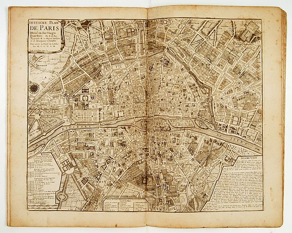 D'ANVILLE, Jean-Baptiste Bourguignon, Atlas curieux Paris., antique map, old maps